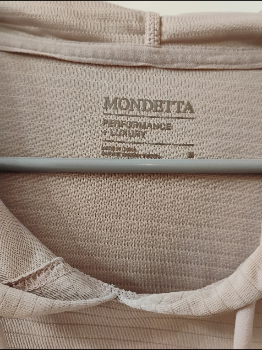 Mondetta Beige Ribbed Hooded Pullover - Picture 2 of 7